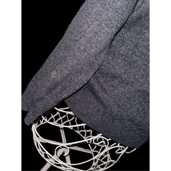 Vintage 70s Jaeger Grey Lambswool, Cashmere, and camel hair Cardigan Sweater Siz - Picture 4 of 10